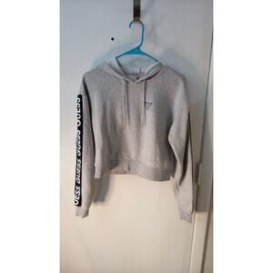 Guess Spellout Cropped Hoodie S